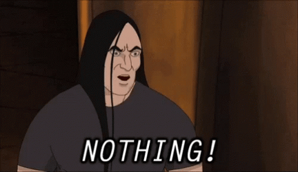 Metalocalypse Nathan Says Nothing GIF