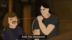 Metalocalypse Nathan With Laser GIF