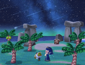 Meteor Shower Animal Crossing Video Game GIF