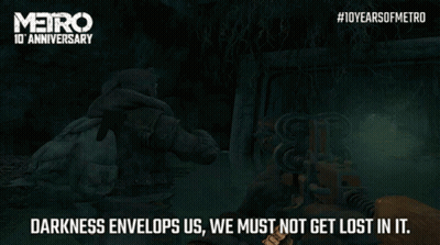 Metro 10Th Anniversary Person Holding Light GIF