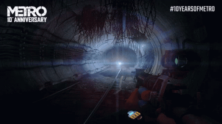 Metro 2033 Subway Train GIF