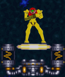 Metroid Dancing In A Platform  GIF