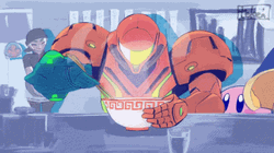 Metroid Eating Ramen  GIF