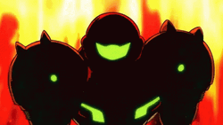 Metroid In Fire GIF