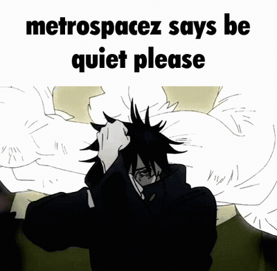 Metrospacez Says Be Quiet Please Black And White Person GIF