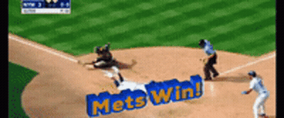 Mets Baseball Game On Screen GIF