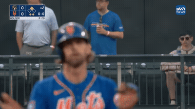 Mets Baseball Player Arms In Air GIF