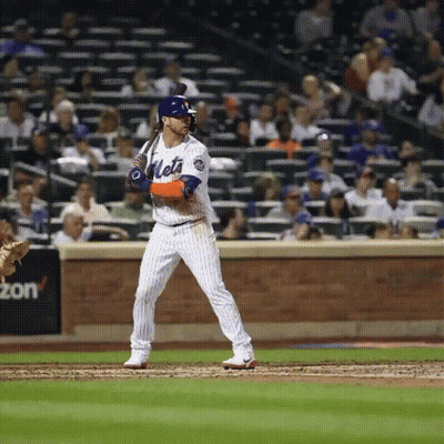 Mets Baseball Player Batting GIF