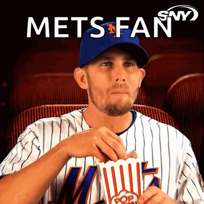 Mets Fan Eating Popcorn GIF