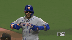 Mets Player Pointing On Jersey Name GIF