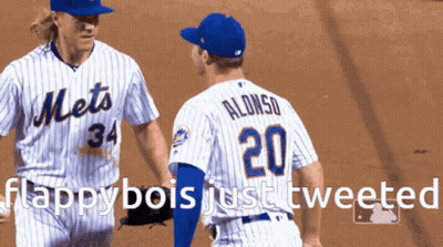 Mets Player Wearing Number 20 Talking GIF