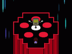 Mettaton Robot Frisk Stage Going Up Undertale GIF