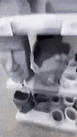 Mewing Moyai GIF