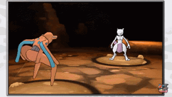 Mewtwo Pokemon Fierce Fight GIF