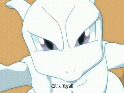 Mewtwo Pokemon With Purple Tail GIF