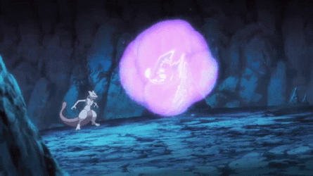 Mewtwo Powerful Enemy Strike GIF
