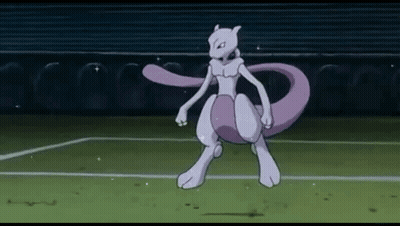 Mewtwo Standing On Tennis Court GIF