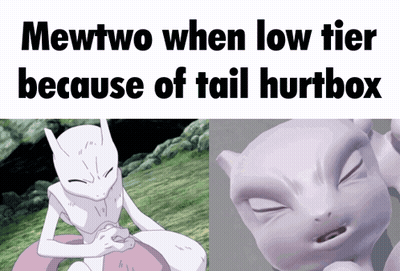 Mewtwo When Low Tier Because Of Tail Hurtbox GIF