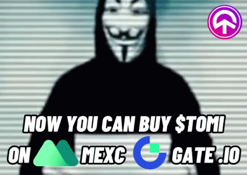 Mexc Gate.io Advertisement With Man In Mask GIF
