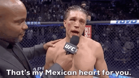 Mexican Heart Brian Ortega MMA GIF