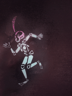 Mexican Skeleton Dance Art GIF