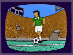 Mexico Soccer Cartoon Player The Simpsons GIF