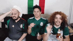 Mexico Soccer Team Fans Intense Reaction GIF