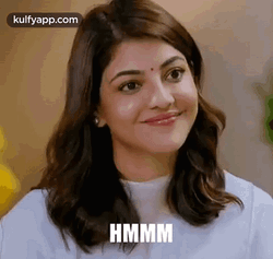 Mhmm Kajal Aggarwal Nodding GIF