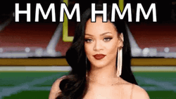 Mhmmm Beautiful Rihanna Face GIF
