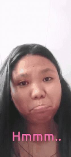 Mhmmm Girl Nodding And Pouting GIF