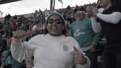 Miami Dolphins Fan Thumbs Up GIF