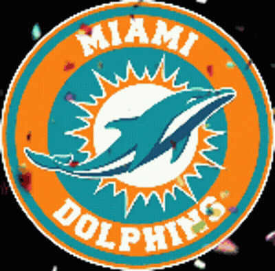 Miami Dolphins Logo With Dolphin GIF