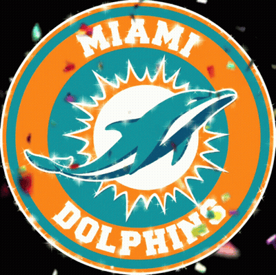 Miami Dolphins Logo With Dolphin GIF