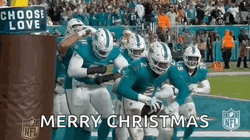 Miami Dolphins Merry Christmas GIF