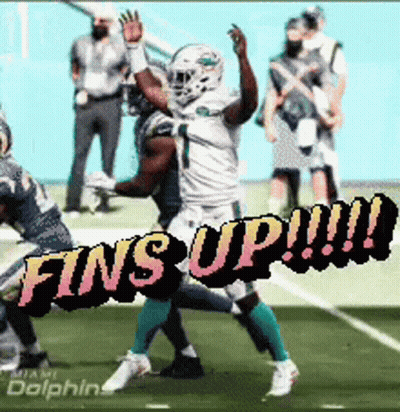 Miami Dolphins Player Getting Tackled GIF