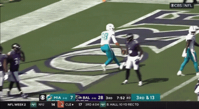 Miami Dolphins Vs Baltimore Ravens On CBS GIF