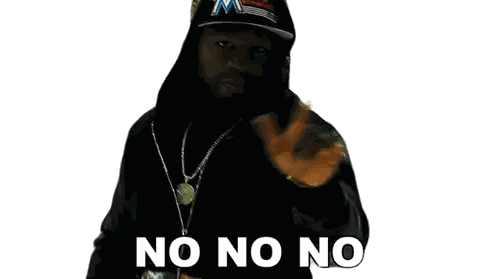 Miami Hat Man Pointing And Saying No No No Sticker
