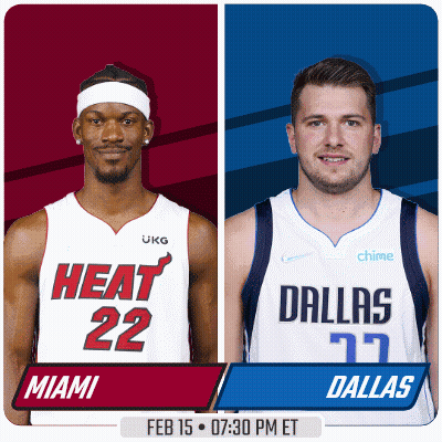 Miami Heat And Dallas Player On Poster GIF