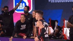 Miami Heat Bench Celebration GIF