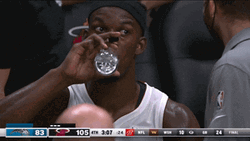 Miami Heat Drinking Water GIF