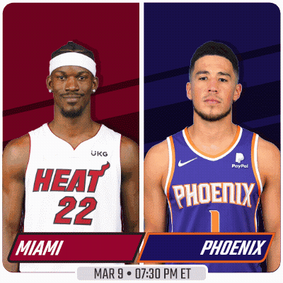 Miami Heat Player And Phoenix Suns Player GIF