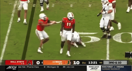 Miami Hurricanes Rough Game GIF