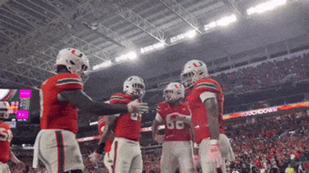Miami Hurricanes Team Handshake GIF