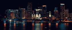 Miami Skyscraper Night View GIF