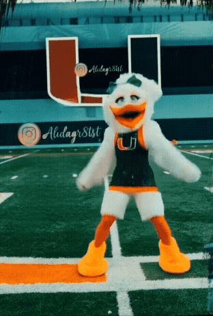 Miami University Mascot On Field GIF