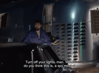 Miami Vice Don Johnson Turn Lights Off  GIF