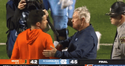 Miami Vs North Carolina Football Game GIF