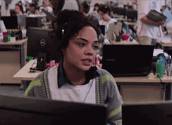 MIB Film Tessa Thompson Customer Service GIF