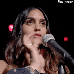 Mic Testing Melissa Barrera GIF