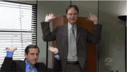 Michael And Dwight Celebrating Work Anniversary Meme GIF